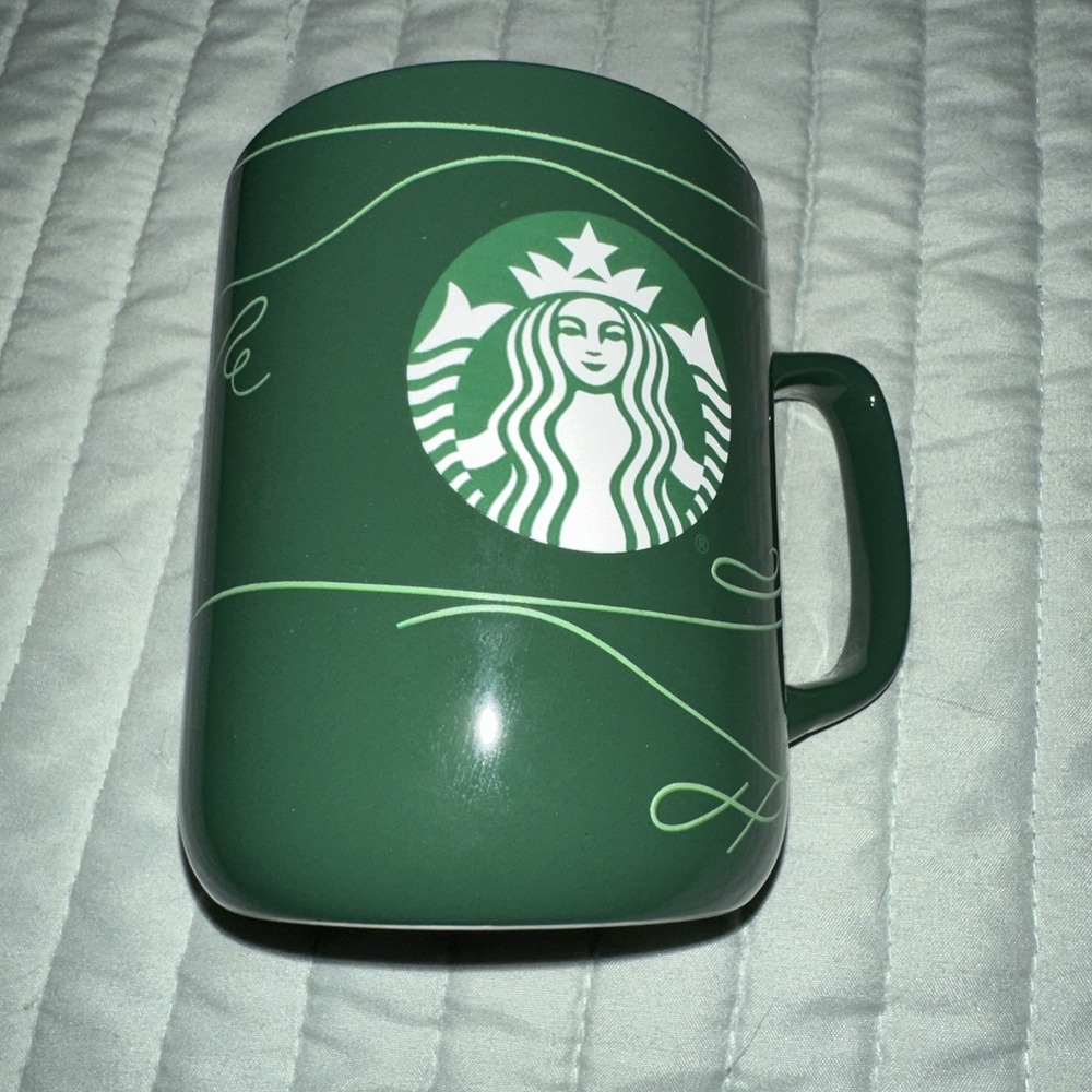 STARBUCKS GREEN CLASSIC MERMAID LOGO COFFEE MUG CUP 2020‎